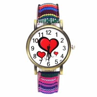 love heart sexy women fashion quartz watches female ladies lovers valentine day gift denim wristband wrist watch