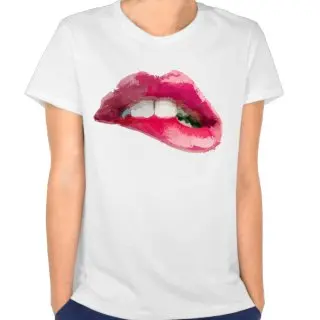 Губы Помада Цветной логотип женские 2017 случайные футболки короткие broadcloth