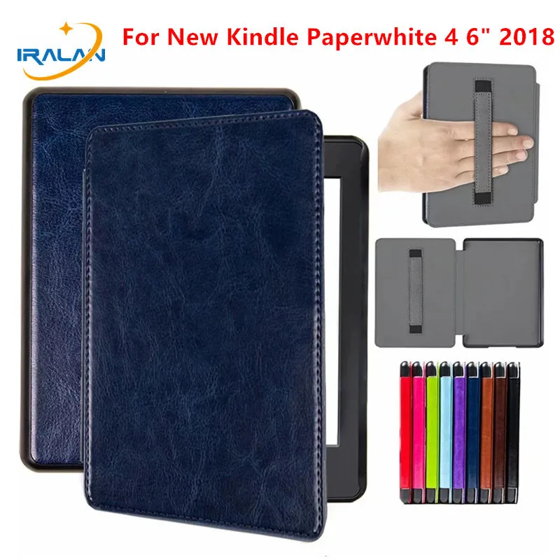 2018 Новый чехол из искусственной кожи для Amazon kindle Paperwhite 4 6 &quote reader с держателем рук