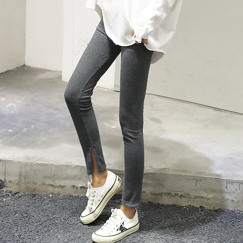 Женские эластичные леггинсы Danjeaner однотонные облегающие узкие брюки женские