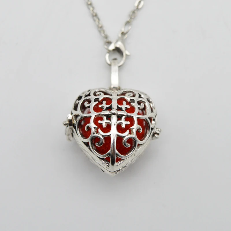 5 шт. Филигранное сердце диффузор ожерелье медальоны для женщин беременность