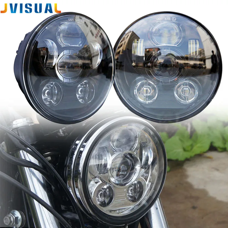 7-дюймовый мотоцикл фары DRL 7 &quotКруглый LED 883 проектор для Jeep Wrangler Road King Honda BREAKOUT |