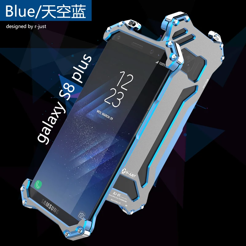 Оригинальный металлический чехол R-JUST Gundam алюминиевый для Samsung s8 противоударные