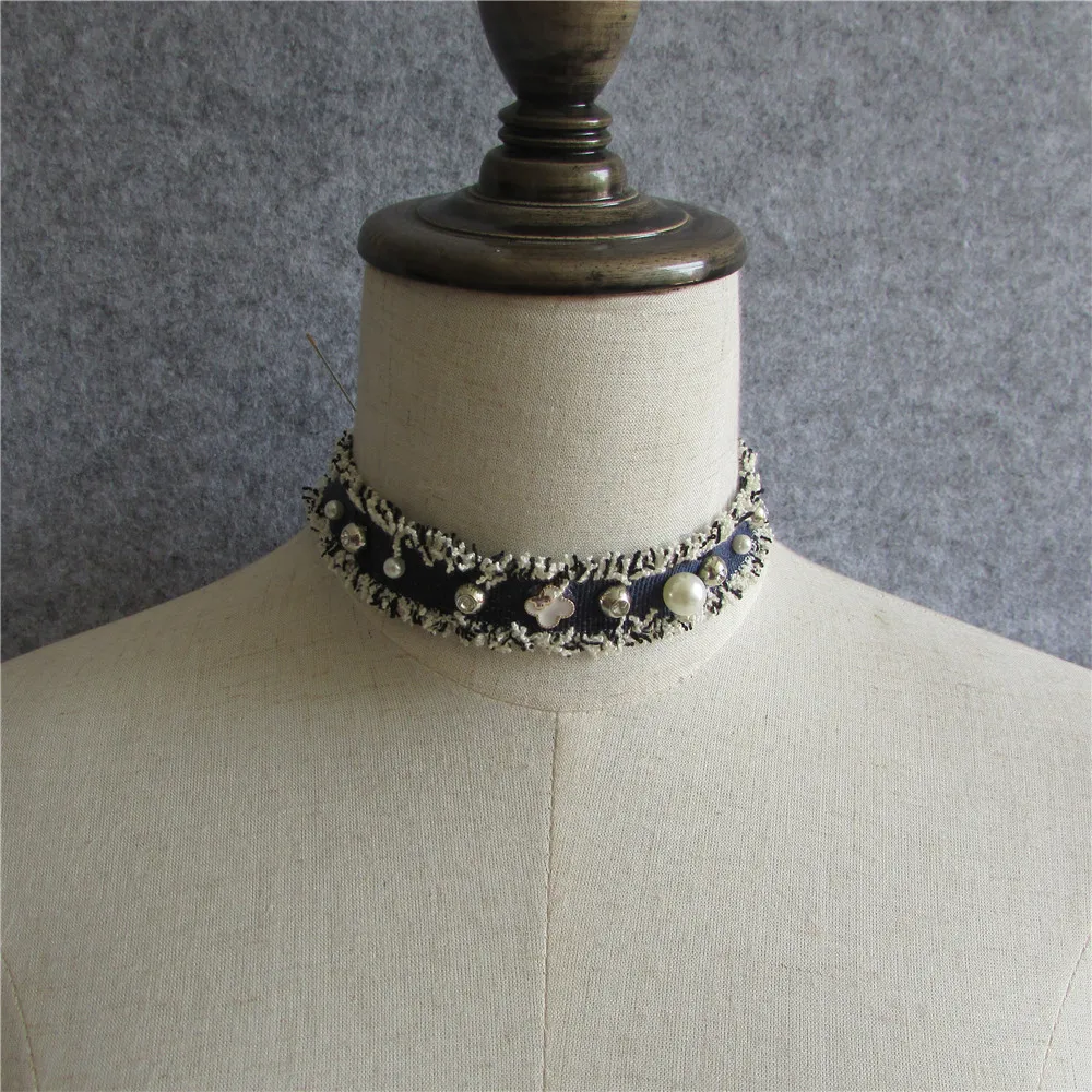 Новое поступление элегантное модное женское бархатное ожерелье с подвеской