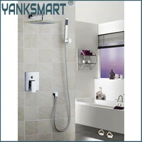 shower set torneira wall glass led light shower head bathroom rainfall 50226 43b bath tub chrome sink faucetmixer tap