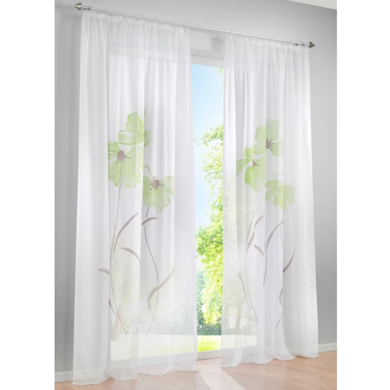 Шторы для оконных стен фотошторы с цветочным принтом тюль спальни балкона