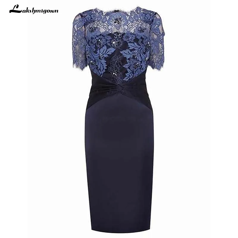 Волнистый Рубашка с короткими рукавами Темно синие матери Обувь под свадебное