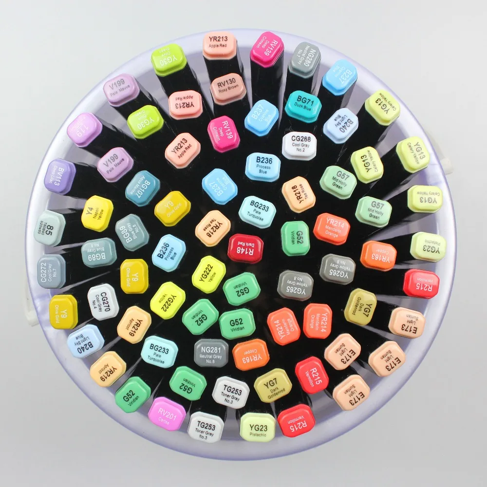 Finecolour EF102 анимационный набор двуглавый мягкая кисть на спиртовой основе чернила Маркер профессиональный эскиз Живопись Искусство Маркеры Ручка