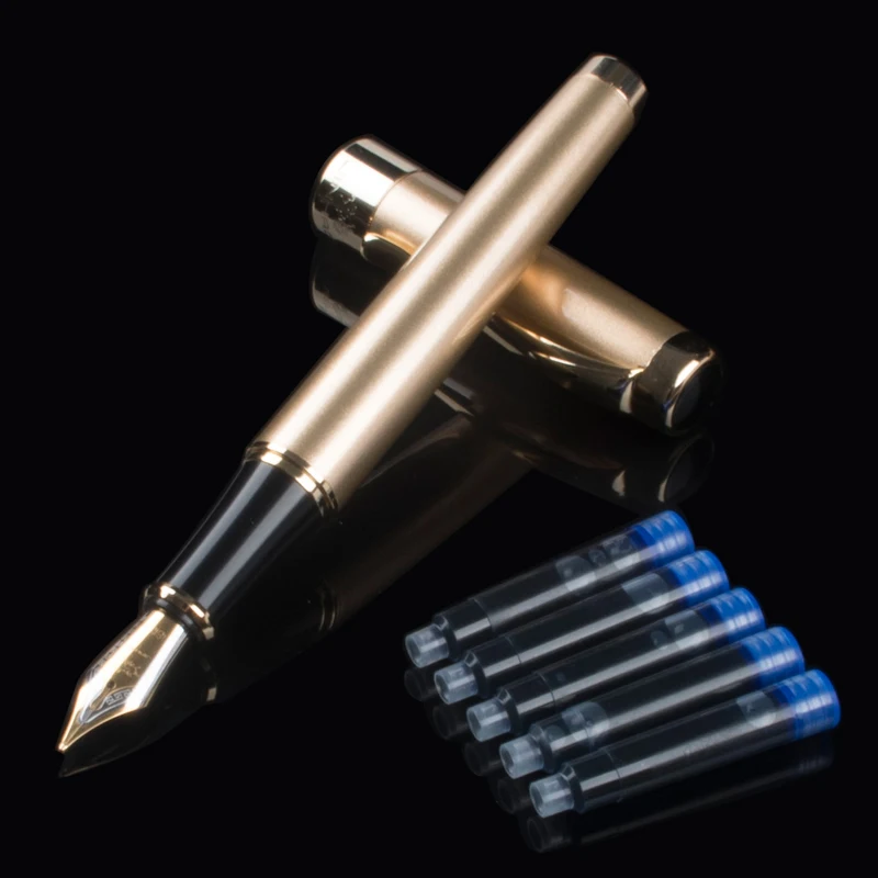 Jinhao новая перьевая ручка с перьевым наконечником JINHAO 1200 0 5 мм чернильная ручка|gold
