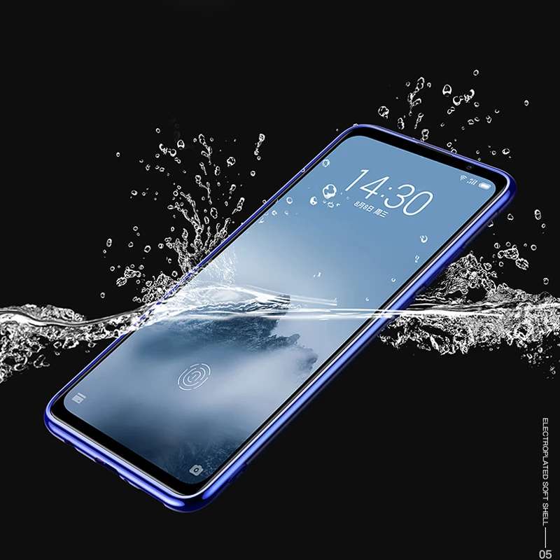 Meizu16 16 мягкий чехол с покрытием для Meizu Plus 16X прозрачный противоударный mei zu16 th Shell