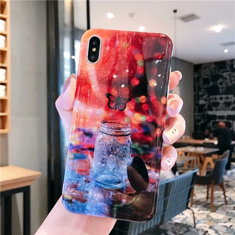Чехол для телефона TANZ iPhone 7 8 Plus Dream Shell чехлы с рисунком XR XS Max 6 S мягкий силиконовый