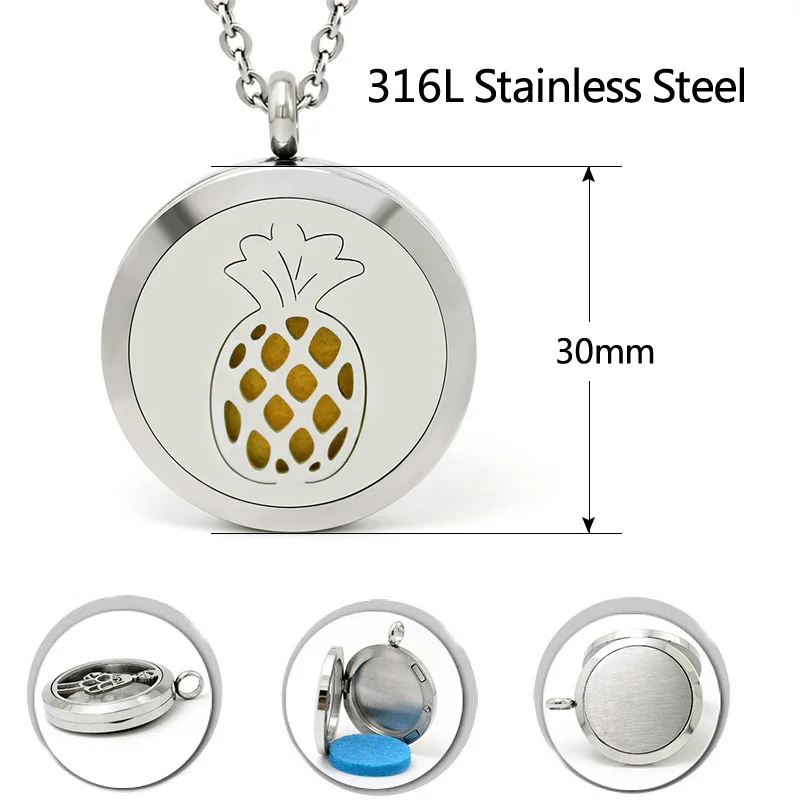 30 мм искусственная кожа из нержавеющей стали оптом смешанный стиль медальон для