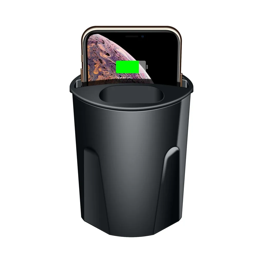 X9A 10 Вт беспроводной 2 в 1 зарядное устройство чашка с USB выходом для iphoneexs/XR/XS Max для Airpods мобильного телефона
