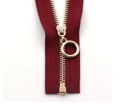 wine red 1 шт. открытого конца застежки-молнии металла эко-70 см бронзовая молния для пуховое пальто одежда на молнии вспомогательные инструменты для шитья P054 - Цвет: wine red