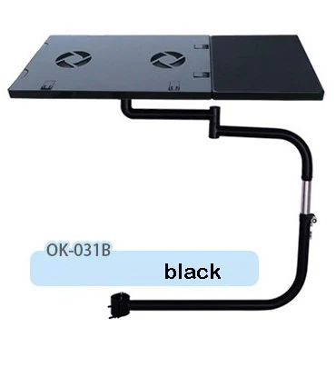 Black BL OK031 полный стул движения Зажимная клавиатура Держатель ноутбук стол коврик для мышки для ноутбука Подставка с вентилятором для комфортного офиса и игры - Цвет: Black