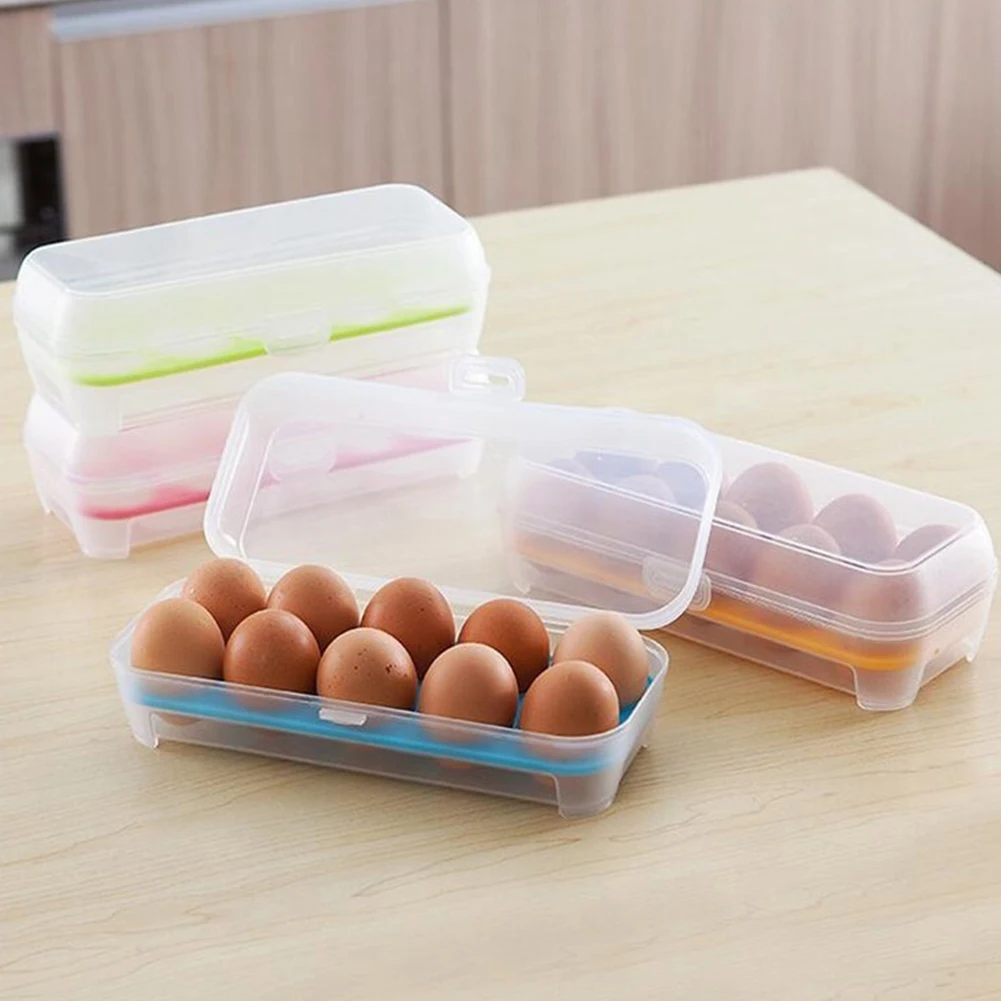 1pc Plastic Transparent Eggs Preservation Box Kitchen Refrigerator Storage Case | Дом и сад