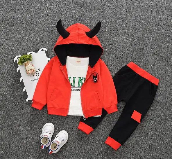 Лидер продаж одежда для малышей маленьких детей рубашка с капюшоном и роговыми