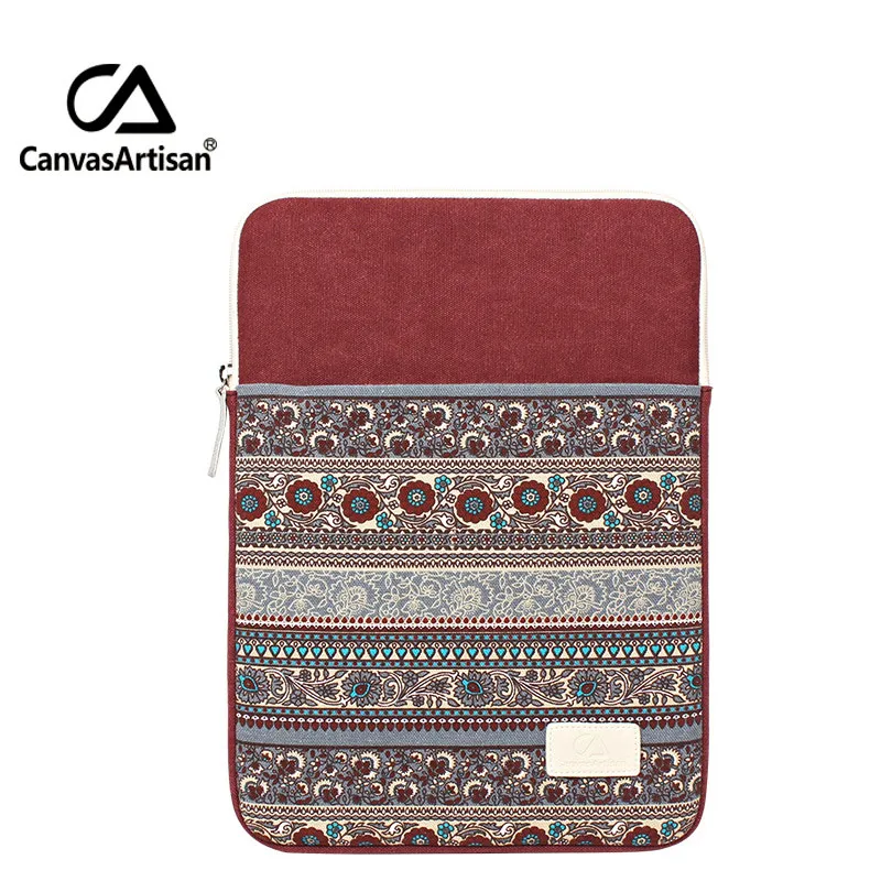 wine red Одежда высшего качества Холст Laptop Sleeve Планшеты случае Тетрадь Защитная крышка для 13 дюймов Портфели для 13.3 Microsoft Surface Pro 3 - Цвет: wine red