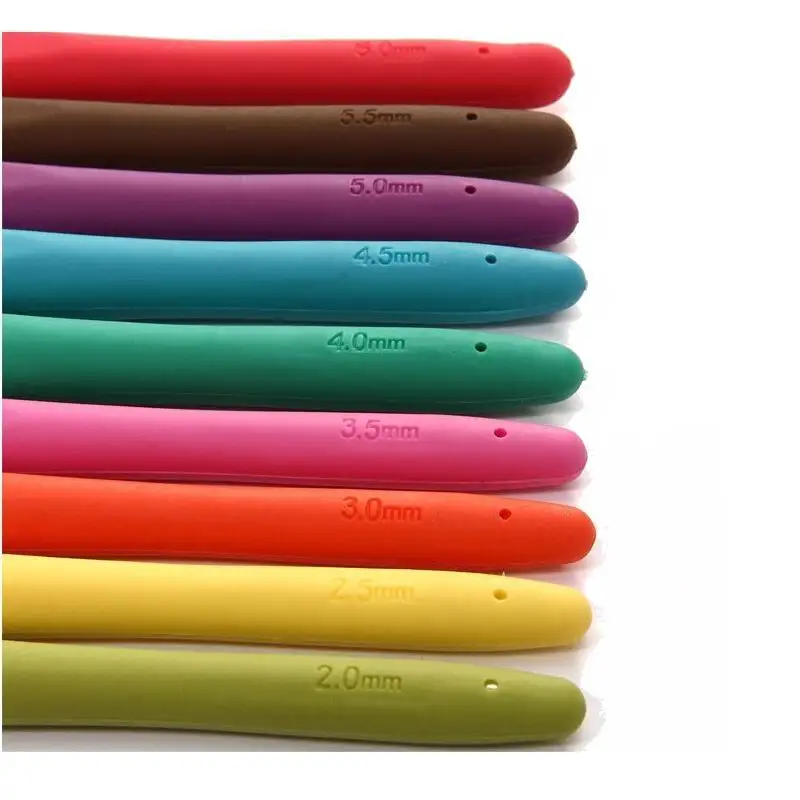 20 комплектов разноцветных вязальных игл смешанный металлический крючок набор