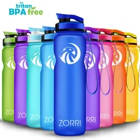 zorri portable sport water bottle bpa free plastic outdoor travel carrying for water cup student gourde botellas para agua