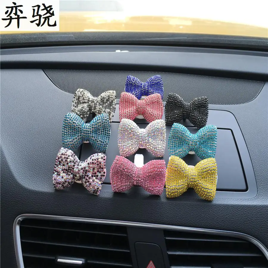 

Butterfly Knot Auto perfume Exquisite car styling Air conditioner Pendant air freshener car Perfume 100 Original bowknot Clip
