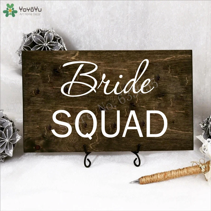 Bride Squad или надпись Tribe виниловые наклейки Водонепроницаемый съемный невесты