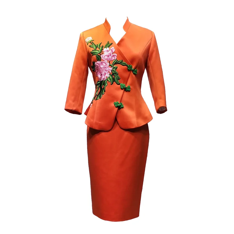 Индивидуальная профессиональная одежда новый китайский костюм с юбкой рабочая