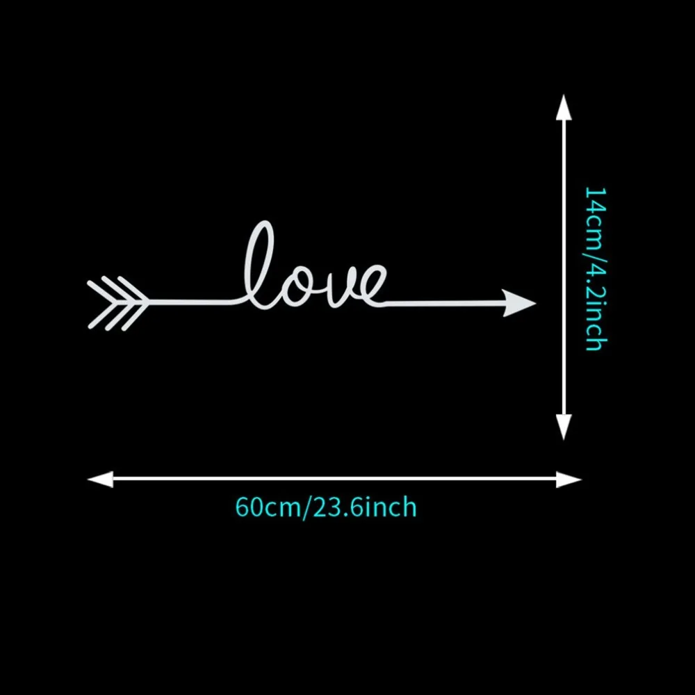 Романтическая любовь стрела стикер стены гостиной фон для украшения дома