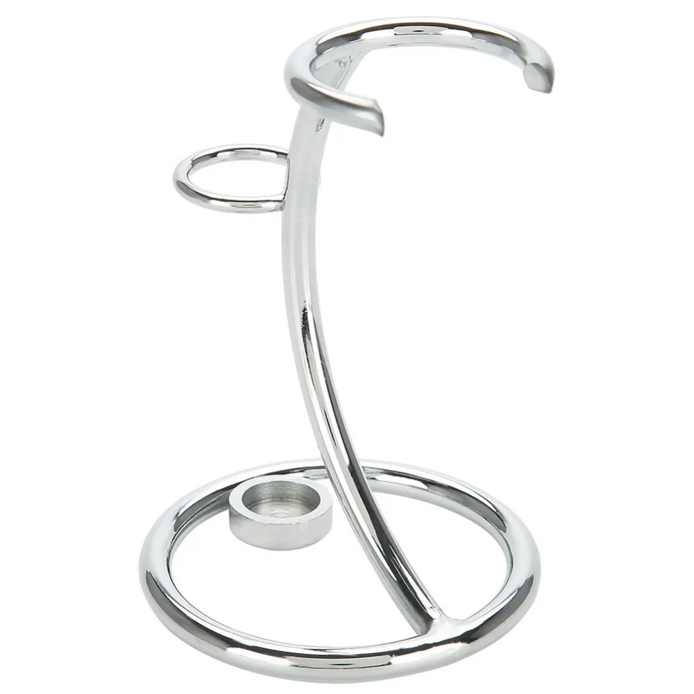 Мужской держатель инструмента для бритья 2 в 1 серебристая компактная изогнутая