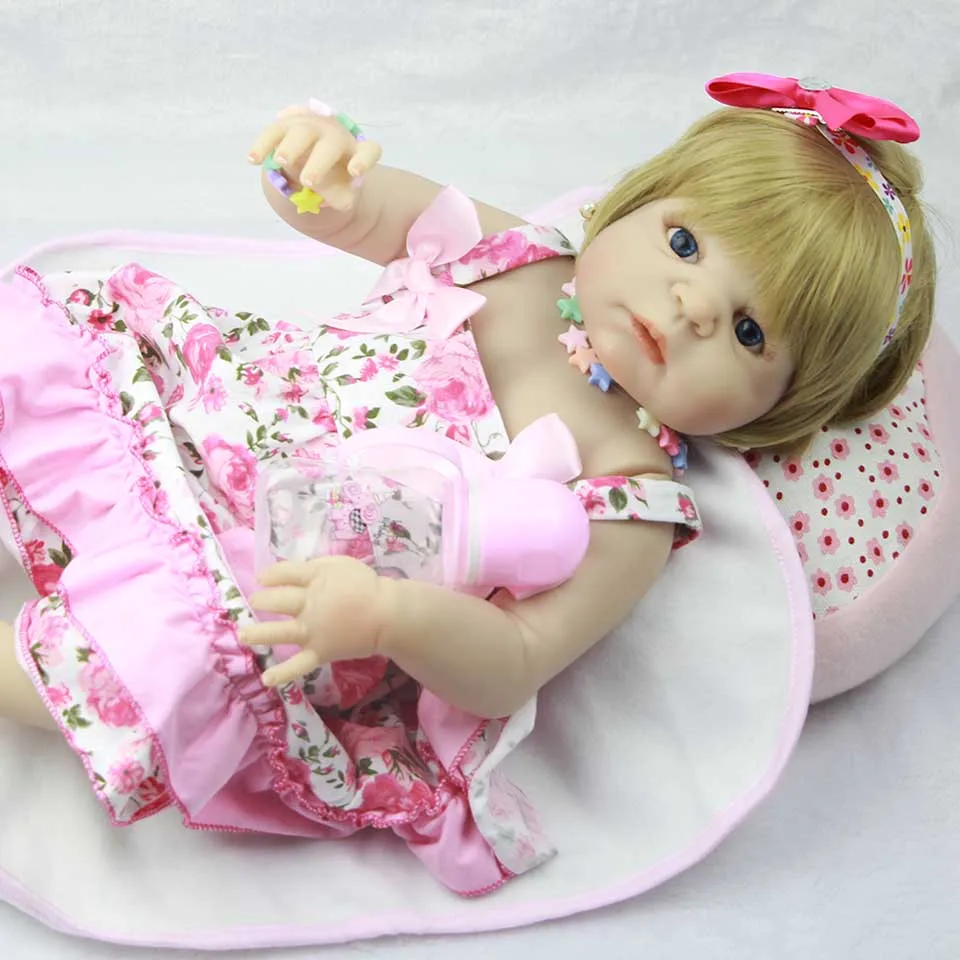 Одежда розовое платье Reborn Baby Dolls Реалистичная принцесса 23 ''полное тело