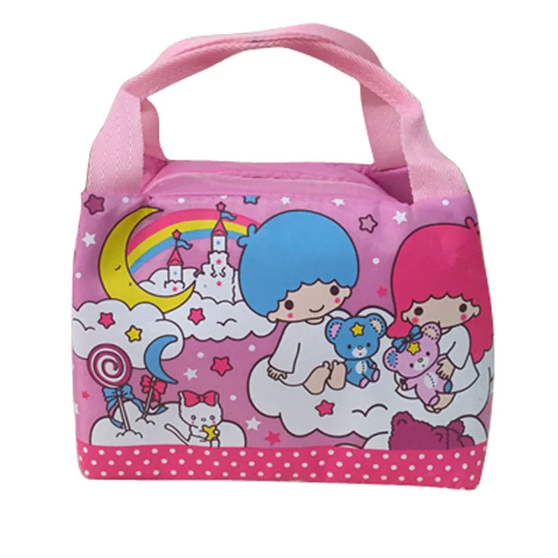 E Hello kitty, милая сумка для ланча, женская, детская, Портативная сумка, для путешествий, отдыха, хранения, много, сумка, свежесть, изоляция, плюшевый рюкзак - Цвет: E