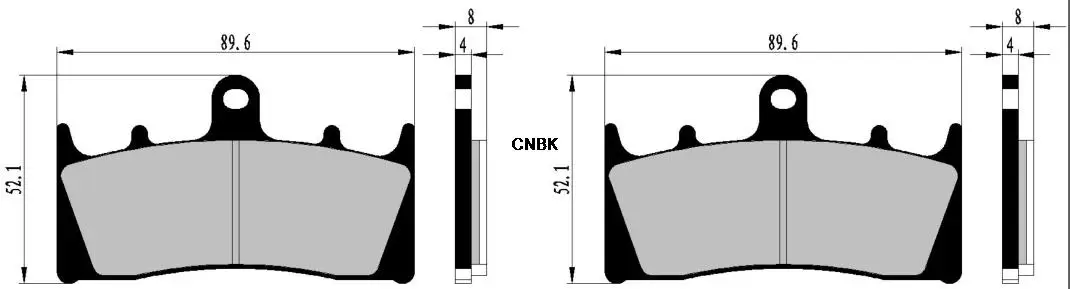 Набор тормозных колодок для SUZUKI GSX-R1300 GSXR1300 GSXR GSX R GSX-R 1300 Hayabusa 1999 2000 2001 2002 2003 2004 2005 2006