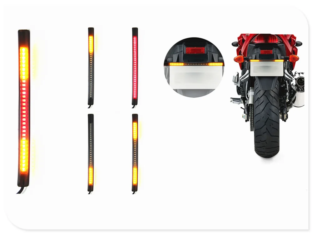 Аксессуары для мотоциклов Универсальный светодиодный стоп сигнал на руль Aprilia