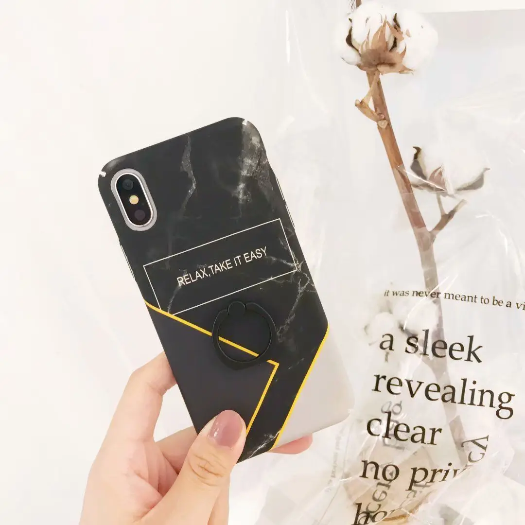 Для iPhone 7 6s 8 Plus X противоударный легкие металлическое кольцо держатель подставка