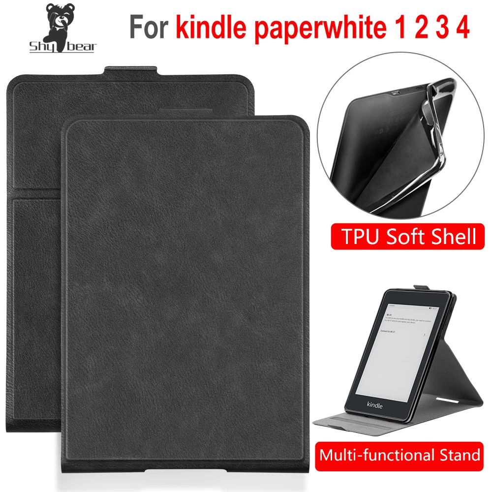 

Чехол-книжка для Amazon Kindle Paperwhite 1 2 3 4 2012 2013 2015 2018, 6 дюймов