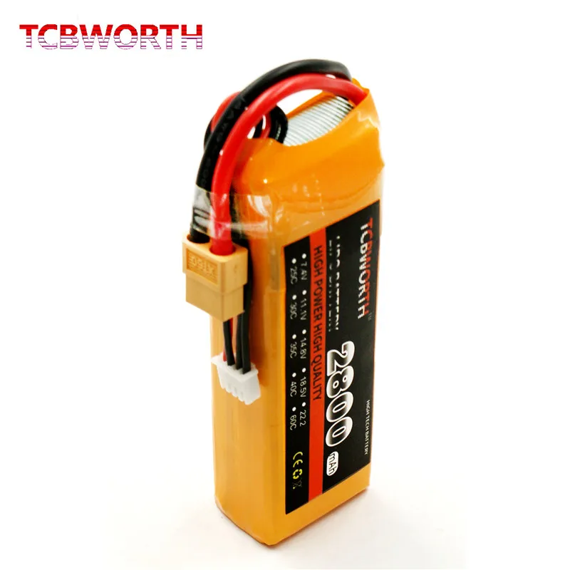 RC 3S LiPo Батарея 11 1 V 2800 мА/ч 60C для РУ самолет квадротор вертолётом и высокой