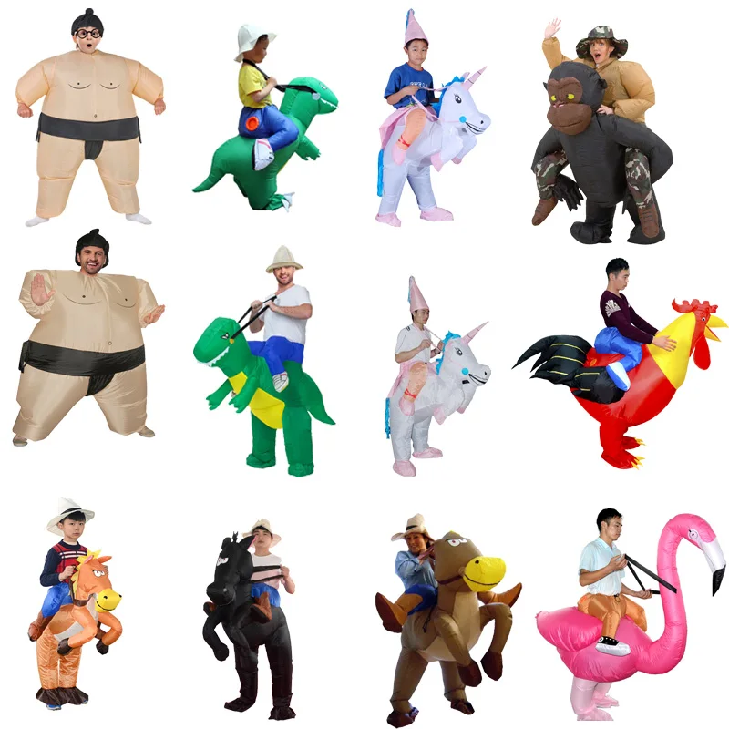 2019 надувной динозавр костюмы единорог косплей костюм на Хеллоуин талисман