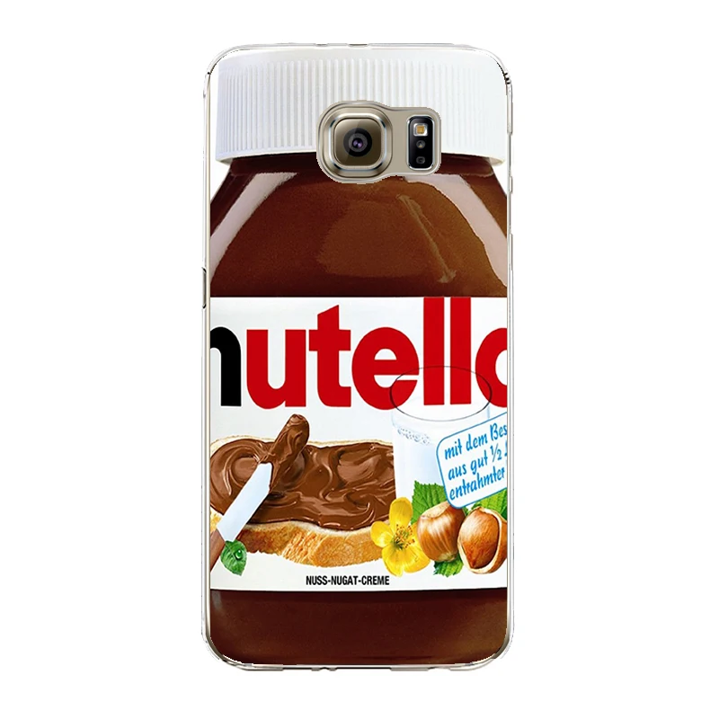 1 Nutella Сердце чехол для iPhone 5 5S 6 6 S 7 Plus чехол s пончики для samsung Galaxy S3 S6 S7 край S8 плюс J5 A5 Grand Prime чехол - Цвет: 1