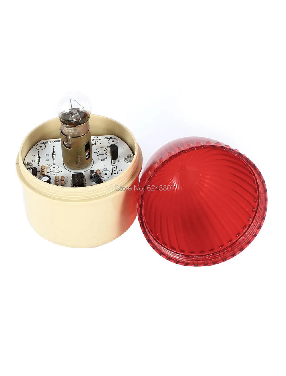DC 12V 24V AC 220V 110V Промышленная вращающаяся стробоскопическая вспышка красный сигнал