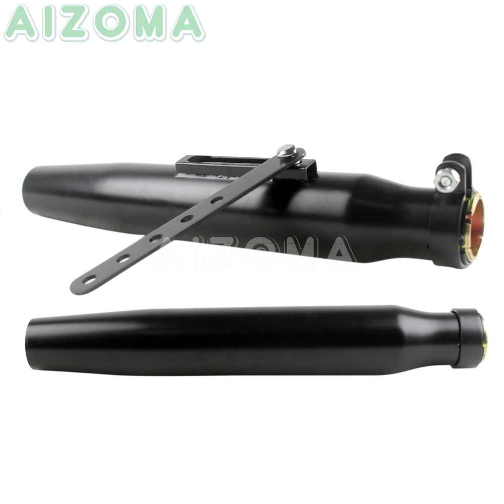 1 пара выхлопных труб мотоцикла глушитель для Harley Yamaha XJR XS Honda CB 125 250 650 750 черные