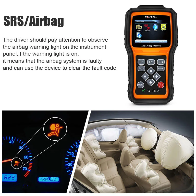 Foxwell NT630 Pro диагностический инструмент для автомобилей Двигатели автомобиля ABS