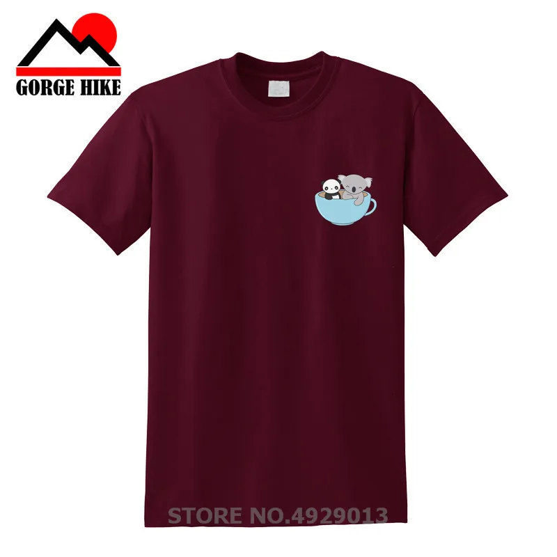 Новая летняя Милая футболка с героями мультфильмов для мальчиков Harajuku Koala