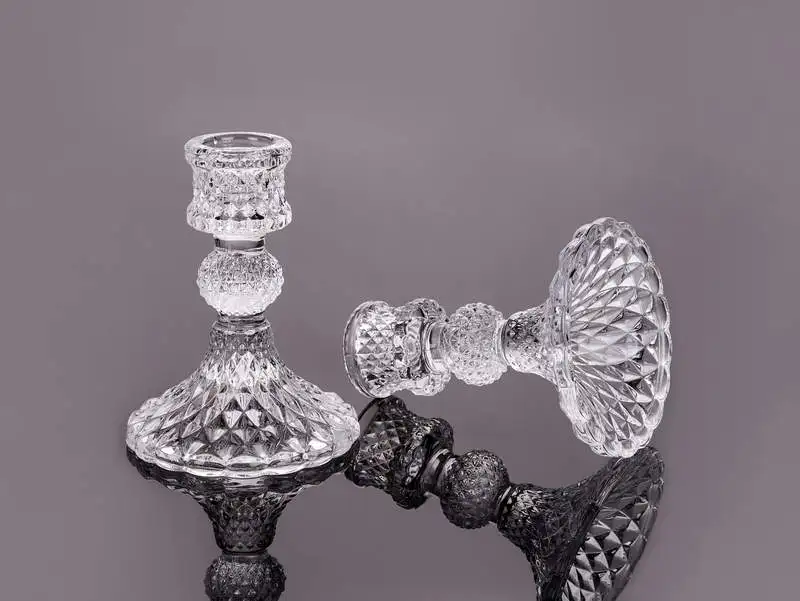 Свадебный канделябр стеклянный подсвечник свадебное украшение | Дом и сад