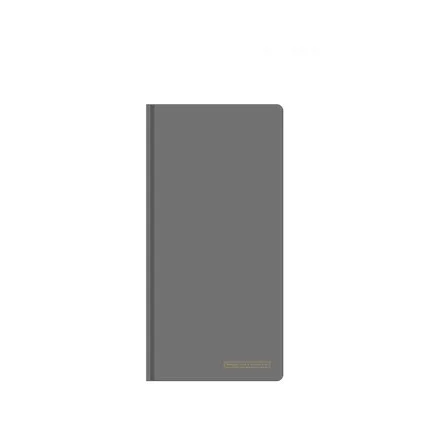 Grey Одноцветный Карманный ежедневник-органайзер, ежедневник, ежедневник, записная книжка, ретро блокнот, записная книжка - Цвет: Grey