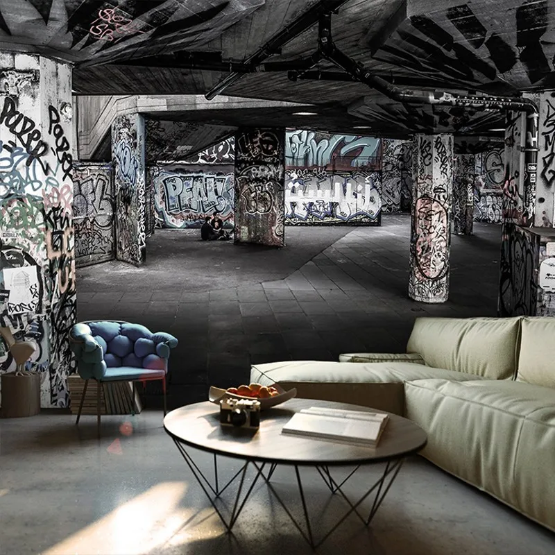 3d фреска на заказ настенные ретро обои с изображением цементной золы