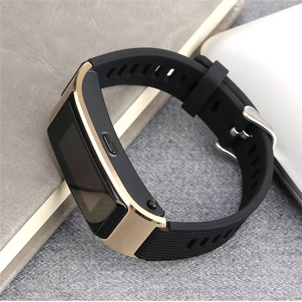 Black ТПУ браслет на запястье ремешок для huawei TalkBand B5 спортивные Смарт-часы 7 цветов замена ремешок для часов Ремешки для huawei часы - Цвет: Black