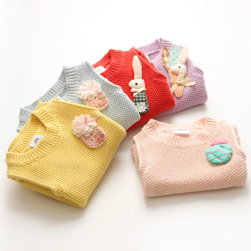 Baby girl sweater vest spring autumn cute coat kids children knitted | Детская одежда и обувь
