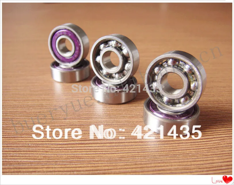 74L-23 Free shipping Skate bearing skate part 608 ZZ high precision ABEC-7 longboard inline purple double shield | Спорт и