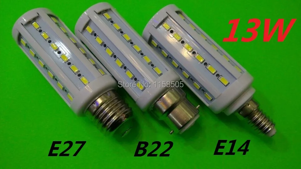 Новые высокояркие 13 Вт светодиодные лампы E27 B22 E14 44 Светодиоды 110 В/220 В/AC высокое