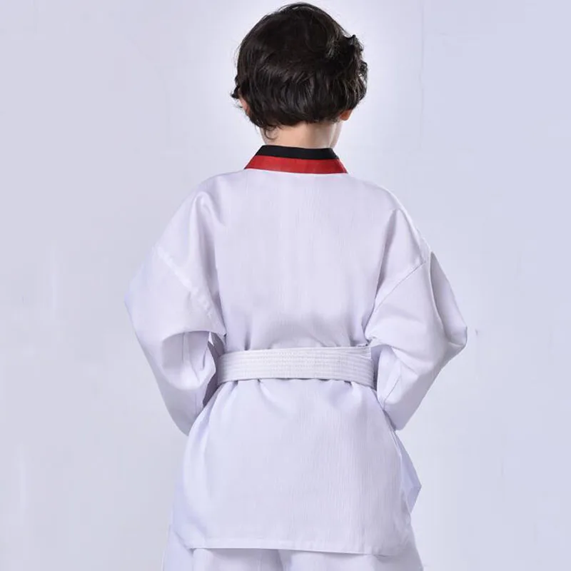 Традиционная белая униформа для тхэквондо детей и взрослых костюм Dobok WTF форма